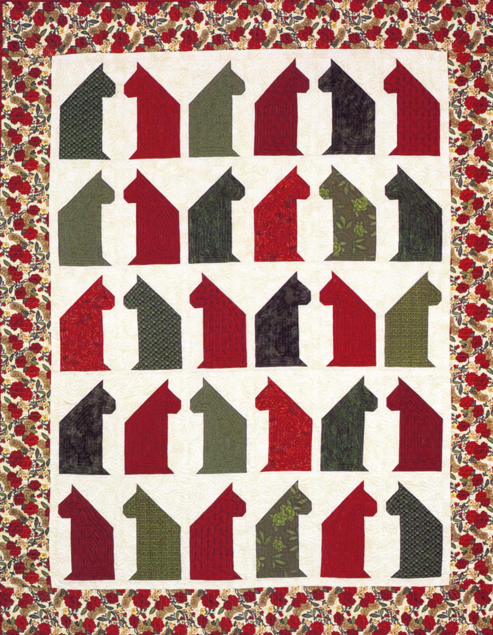 Christmas Cat Chat Quilt AllFreeSewing christmas-cat-chat-quilt-allfreesewing