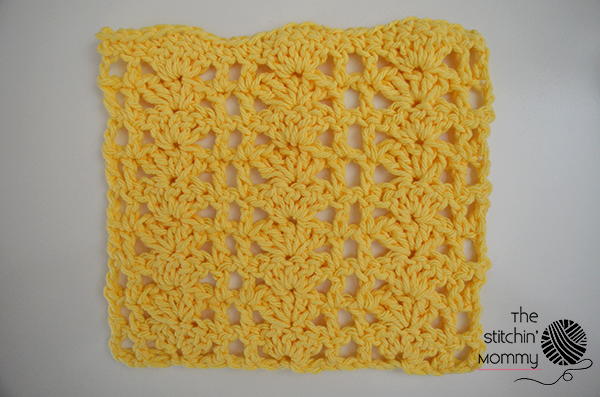 Shell Blocks Dishcloth Shell Blocks Dishcloth