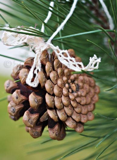 Pine Cone DIY Christmas Tree Ornament Pine Cone DIY Christmas Tree Ornament
