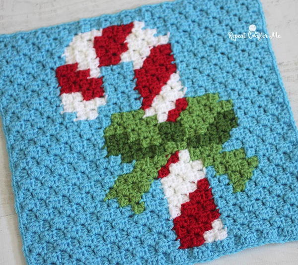 Have a Pixel Christmas Candy Cane Square Have a Pixel Christmas Candy Cane Square