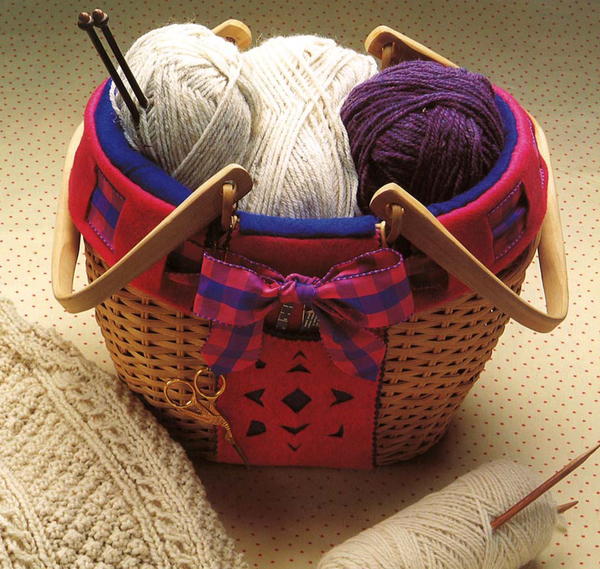 Cozy Knitting Basket Pattern