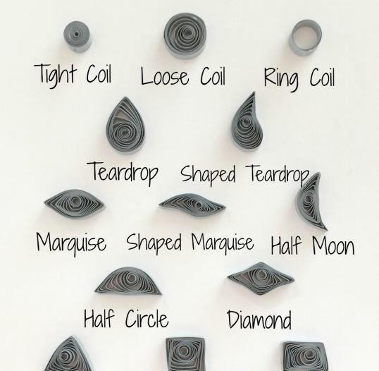 Paper Quilling Shape Practice Printable Worksheet AllFreePaperCrafts Com