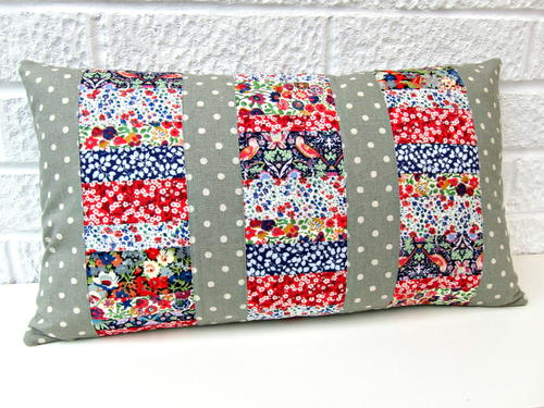 Three Panel Patchwork Cushions Three Panel Patchwork Cushions