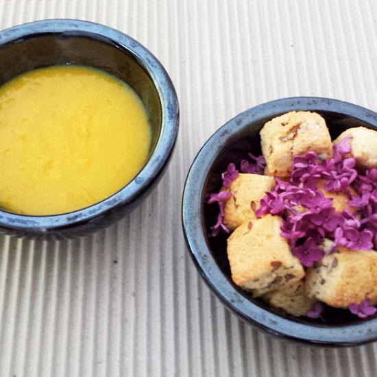 Lilac Mini Scones with Turmeric Lemon Curd Lilac Mini Scones with Turmeric Lemon Curd