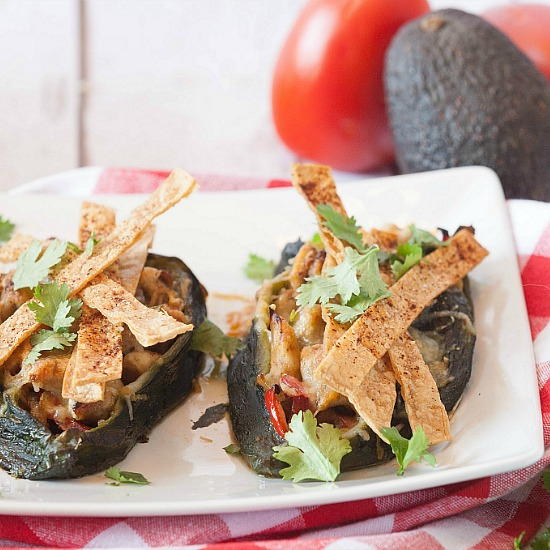 Chicken Fajita Stuffed Poblano Peppers Chicken Fajita Stuffed Poblano Peppers