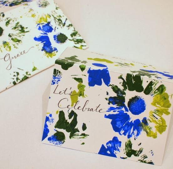 Kid-Friendly Flower Printing Cards Kid-Friendly Flower Printing Cards