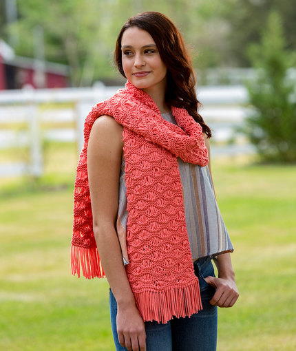 Wavy Drop Stitch Scarf Wavy Drop Stitch Scarf