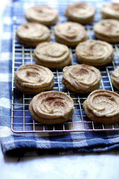 Frosted Brown Sugar Spice Cookies