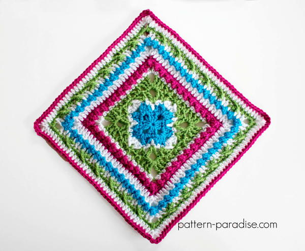 English Garden Afghan Square English Garden Afghan Square