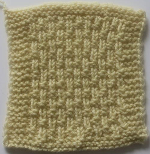 Single Basketweave Stitch Pattern Single Basketweave Stitch Pattern