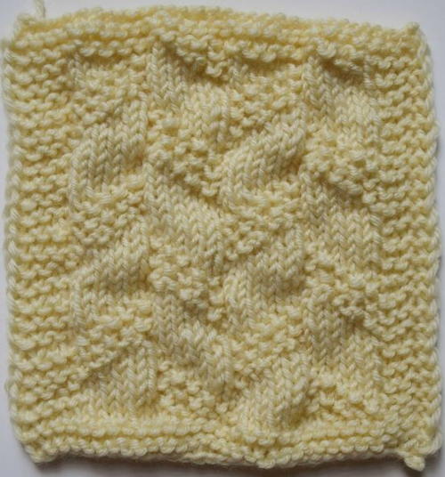 Diagonal Stripe Moss Stitch Pattern Diagonal Stripe Moss Stitch Pattern