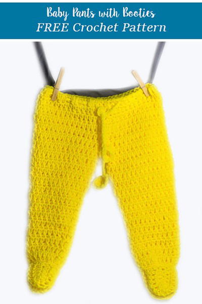 Crochet Footed Baby Pants Crochet Footed Baby Pants
