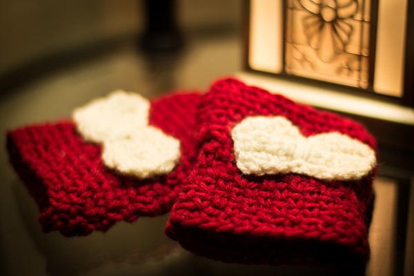 Bow Fingerless Gloves Bow Fingerless Gloves