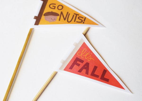 Welcome Autumn Printable Mini Pennants Welcome Autumn Printable Mini Pennants