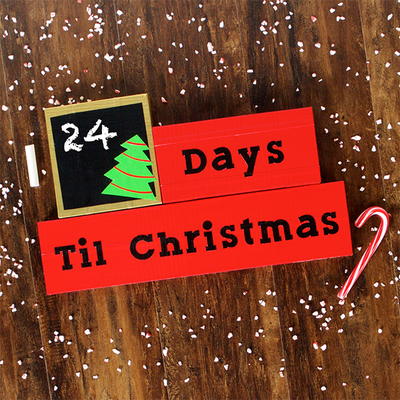 Duct Tape Christmas Countdown Craft