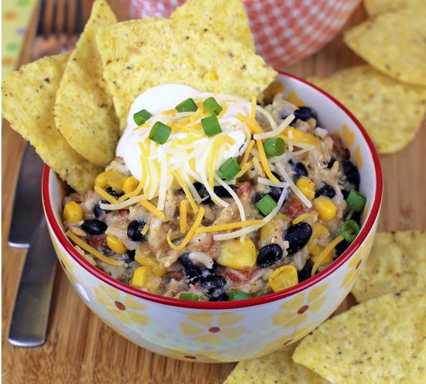 Slow Cooker Chicken Burrito Bowls Slow Cooker Chicken Burrito Bowls