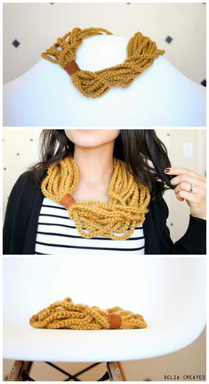 Thousand Chains Crochet Scarf