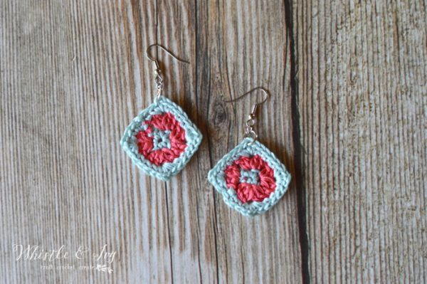 Granny Square DIY Earrings Granny Square DIY Earrings