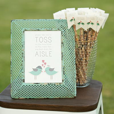 Ceremony Bird Seed Toss