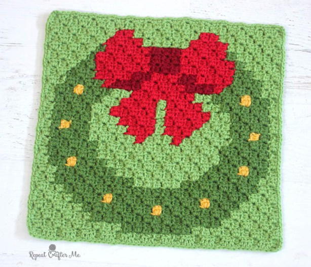 Have a Pixel Christmas Wreath Square Have a Pixel Christmas Wreath Square