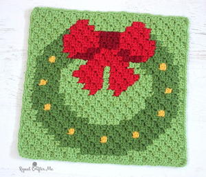 Have a Pixel Christmas: Wreath Square