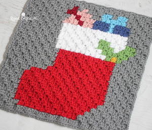 Have a Pixel Christmas: Stocking Square