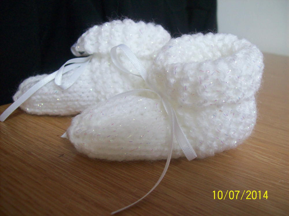 Bev S Stay On Booties Allfreeknitting Com