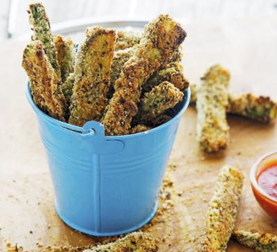 Parmesan-Crusted Baked Zucchini Fries