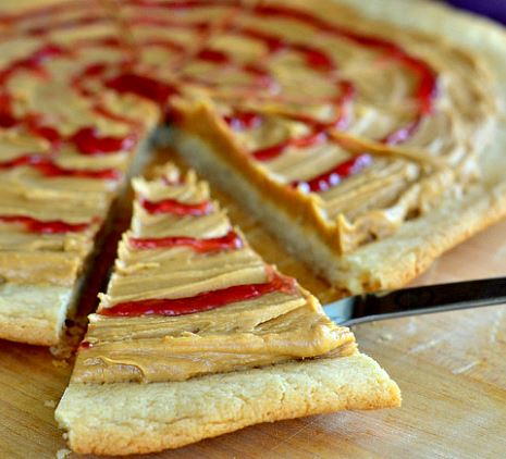 Crazy Good PBJ Cookie Pizza Crazy Good PBJ Cookie Pizza
