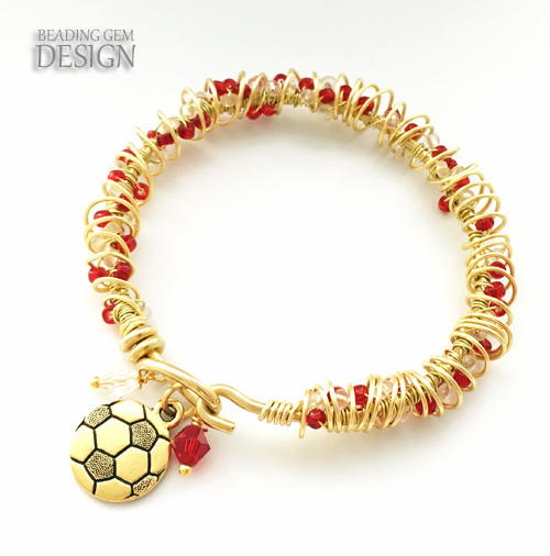 Seed Bead Wire Wrapped Bracelet Seed Bead Wire Wrapped Bracelet