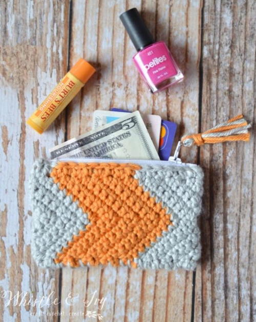 Chevron Crochet Pouch Pattern Chevron Crochet Pouch Pattern