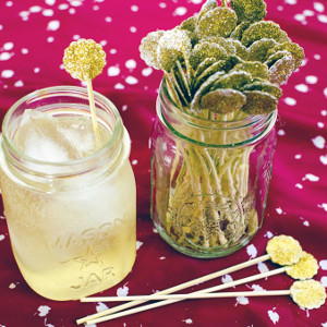 DIY Glitter Swizzle Sticks