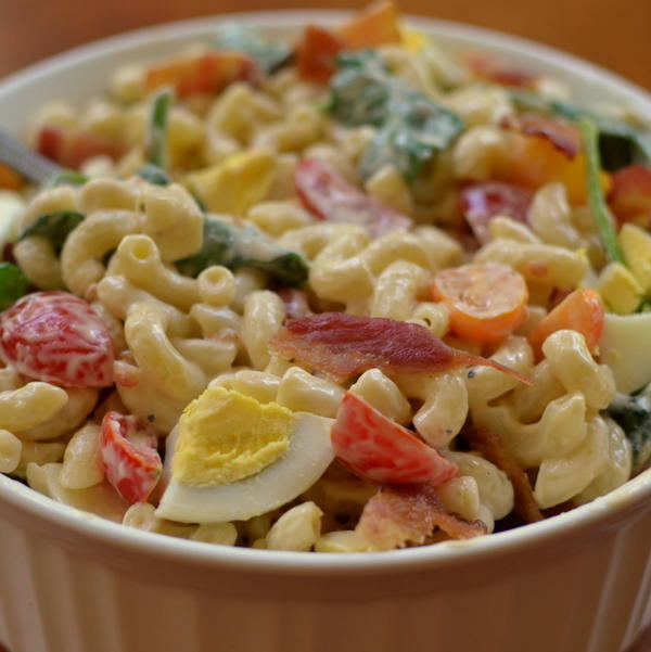 Bacon Egg Lettuce Tomato Pasta Salad Bacon Egg Lettuce Tomato Pasta Salad