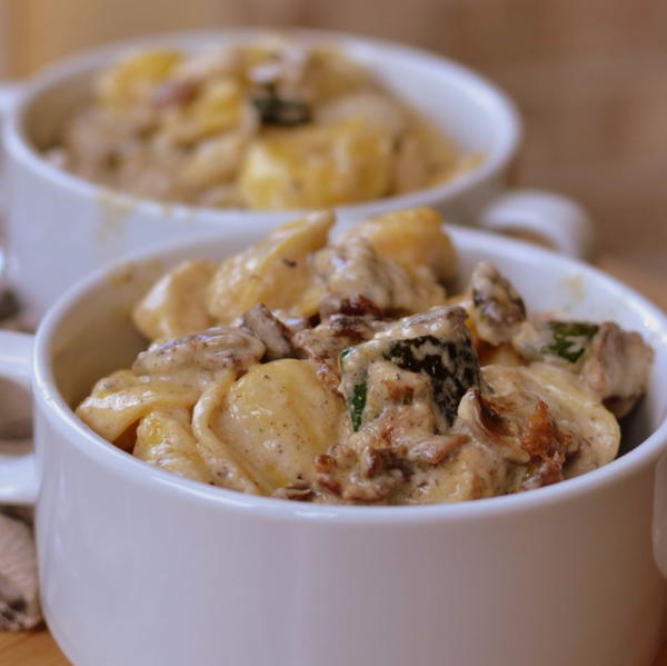 Bacon Mushroom Zucchini Tortellini Bacon Mushroom Zucchini Tortellini