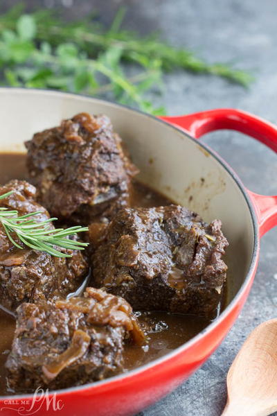 Molasses Pomegranate Braised Short Ribs