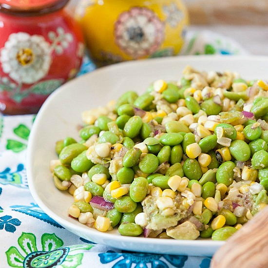 Corn Edamame Avocado Salad Corn Edamame Avocado Salad