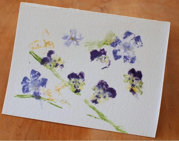 Flower Pounding Card Making Idea Flower Pounding Card Making Idea