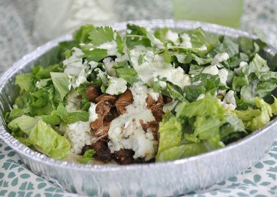 Copycat Cafe Rio Sweet Pork Salad with Tomatillo Dressing Copycat Cafe Rio Sweet Pork Salad with Tomatillo Dressing