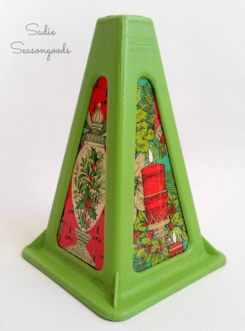 Recycled Jack Stand Christmas Lantern Recycled Jack Stand Christmas Lantern