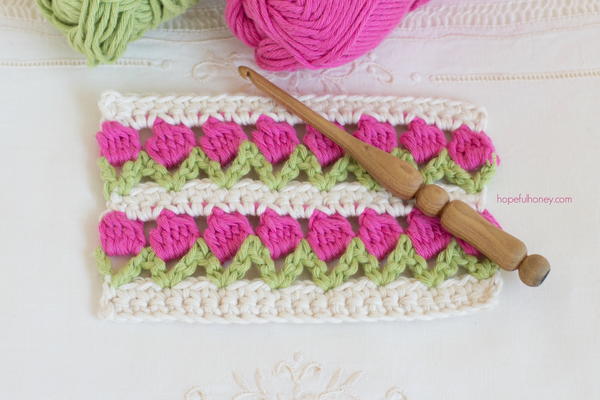 Crochet The Tulip Stitch Crochet The Tulip Stitch