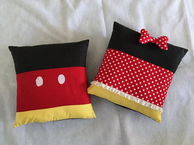 Minnie and Mickey Inspired Pillows