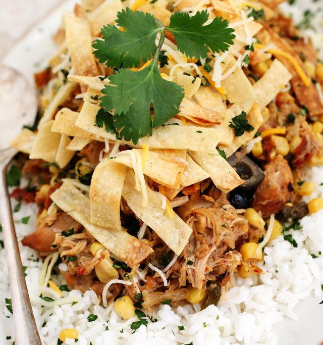 Slow Cooker Mexican Cheese Poblano Chicken Slow Cooker Mexican Cheese Poblano Chicken