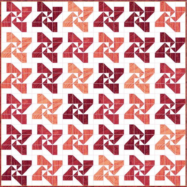 Day Lily Disappearing Pinwheel Pattern Day Lily Disappearing Pinwheel Pattern