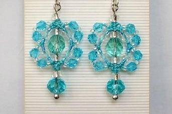 Crystal Macrame Earrings Crystal Macrame Earrings