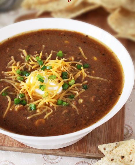 Easy Slow Cooker Taco Soup Easy Slow Cooker Taco Soup