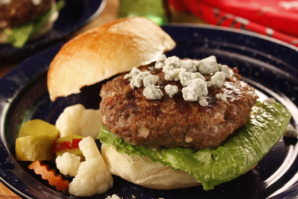 Blue Bacon Steak Burgers