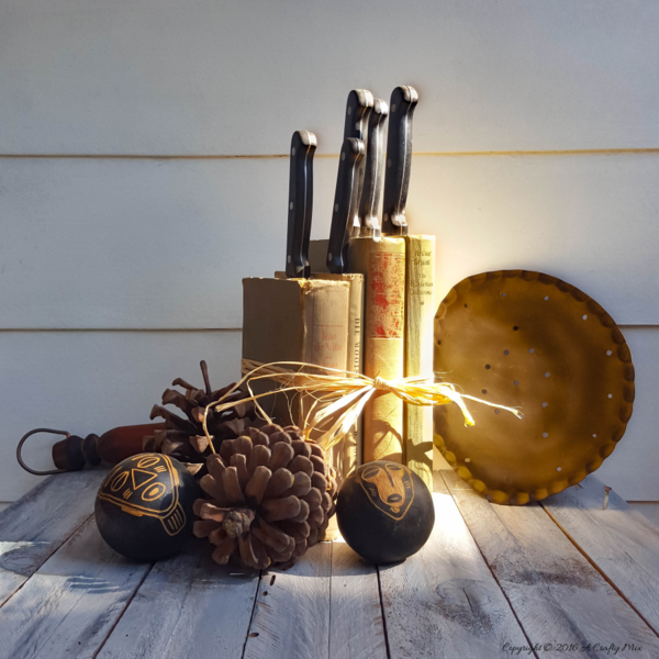 Turn Old Books into a Knife Block Turn Old Books into a Knife Block