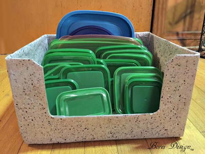 Easy Recycled DIY Food Container Lid Storage Solution Easy, Recycled, DIY Food Container Lid Storage Solution