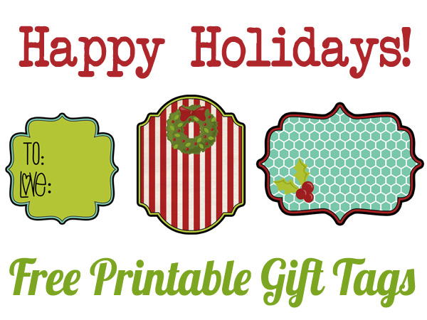 Fa-La-La Festive Printable Christmas Tags Fa-La-La Festive Printable Christmas Tags