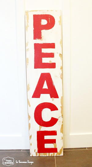 Knockoff Pottery Barn Holiday Peace Sign Knockoff Pottery Barn Holiday Peace Sign